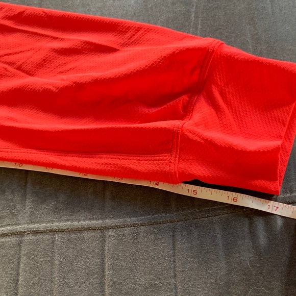 Lululemon Athletica Vibrant Red Long Sleeve Crop Tee - Picture 8 of 9